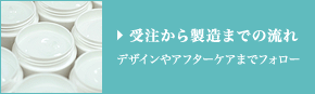 受注から製造までの流れ デザインやアフターケアまでフォロー